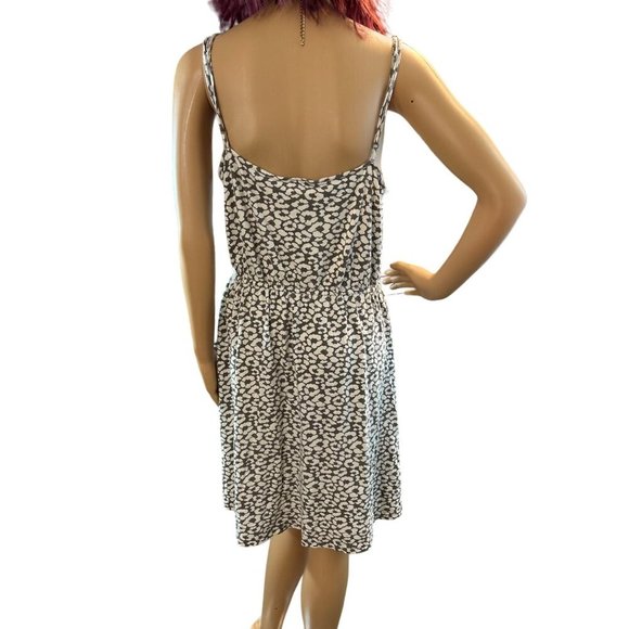 (6 for $25)LOFT Ruffled Animal Print Sleeveless Summer Dress Size M - Picture 4 of 7
